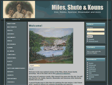 Tablet Screenshot of miles-shute-kouns-families.com